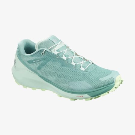 Salomon SENSE RIDE 3 W Womens Trail Running Shoes Green UK SOUE